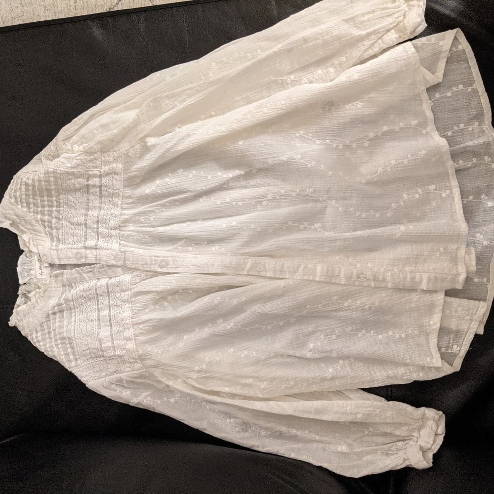 embroidered white blouse